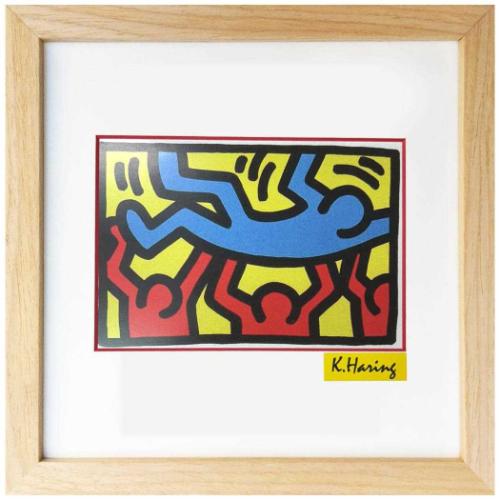 キースヘリング アートフレーム Keith Haring Untitled ギフト インテリア 取寄品