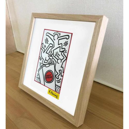 キースヘリング アートフレーム Keith Haring Lucky Strike ギフト インテリア 取寄品
