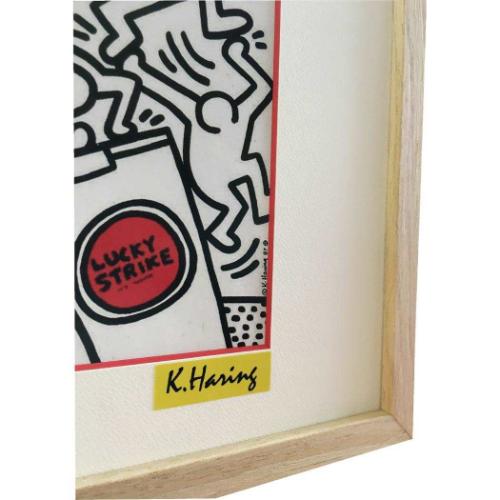 キースヘリング アートフレーム Keith Haring Lucky Strike ギフト インテリア 取寄品