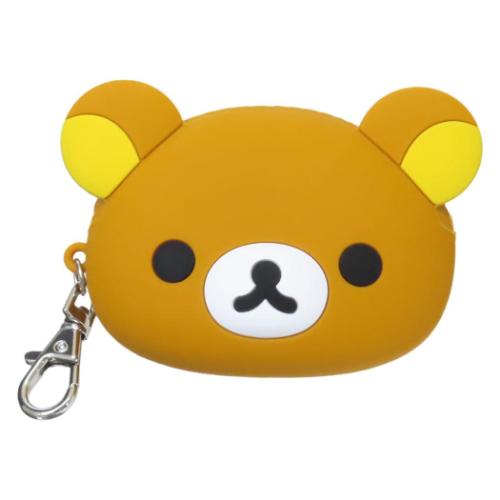 リラックマ ミニポーチ シリコンフェイスポーチ サンエックス キャラクター グッズ