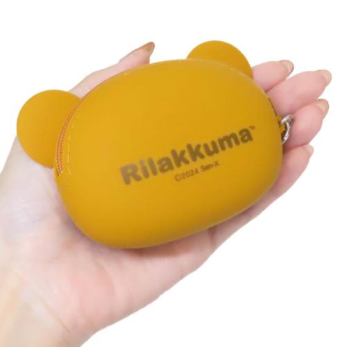 リラックマ ミニポーチ シリコンフェイスポーチ サンエックス キャラクター グッズ
