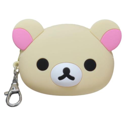 リラックマ ミニポーチ シリコンフェイスポーチ コリラックマ サンエックス キャラクター グッズ