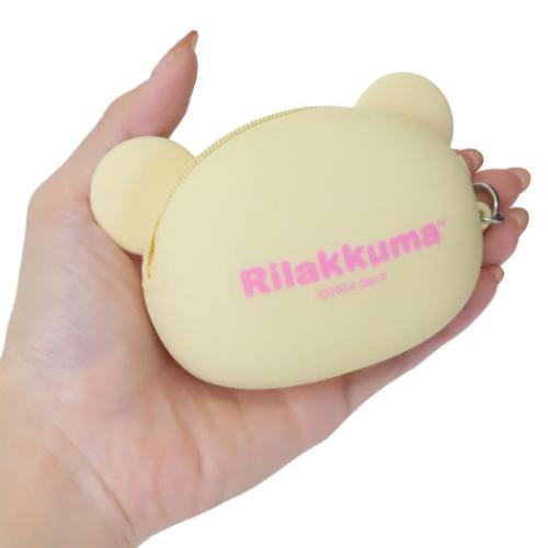 リラックマ ミニポーチ シリコンフェイスポーチ コリラックマ サンエックス キャラクター グッズ