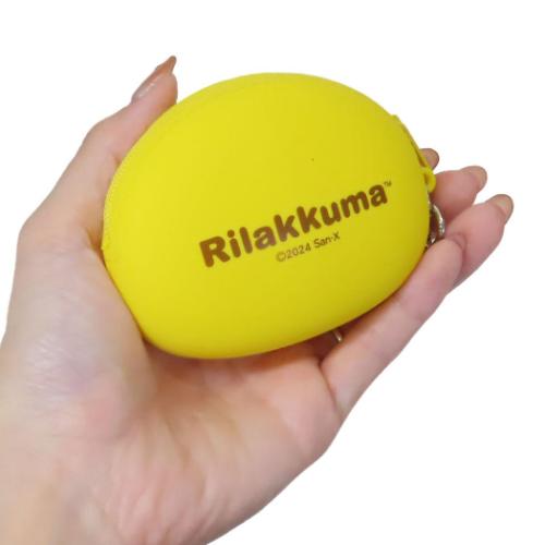 リラックマ ミニポーチ シリコンフェイスポーチ キイロイトリ サンエックス キャラクター グッズ