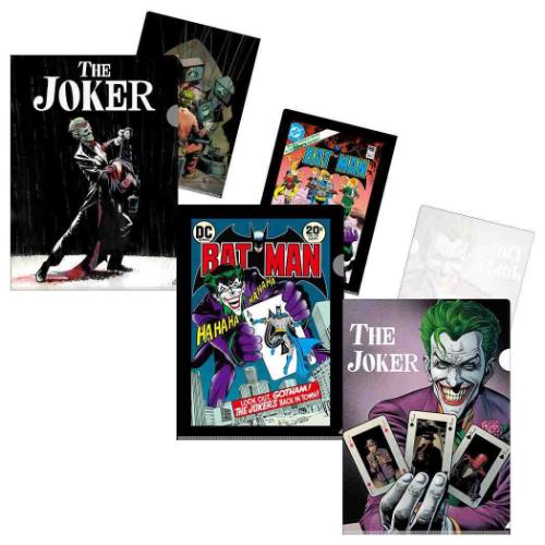 ジョーカー クリアフォルダー A4シングルクリアファイル 3枚セット コミック DCコミック 映画キャラクター グッズ