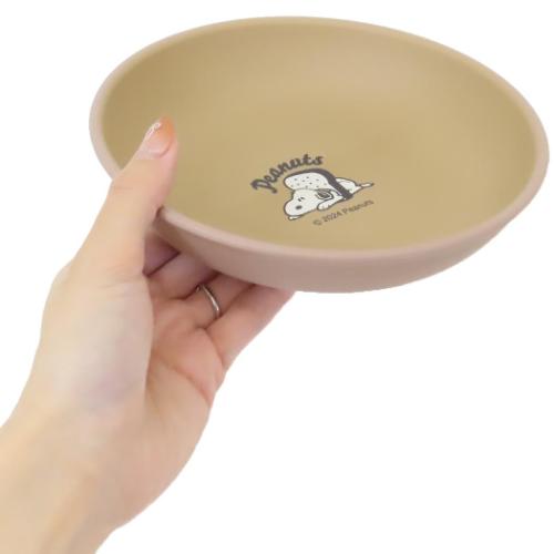 スヌーピー 中皿 ラウンドランチプレートM パンとスヌーピー ピーナッツ キャラクター グッズ