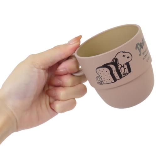 スヌーピー マグカップ スタッキングミニカップ パンとスヌーピー ピーナッツ キャラクター グッズ