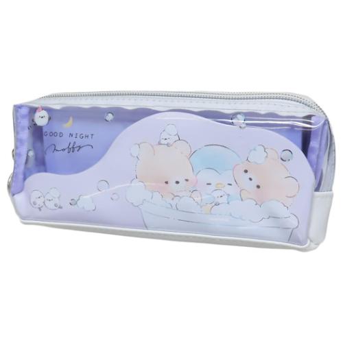 すやすやモフィー ペンポーチ ツインファスナーペンケース バスタイム かわいい グッズ