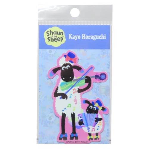 ひつじのショーンxホラグチカヨ ダイカットシール ダイカットステッカー ショーン＆ティミー キャラクター グッズ メール便可