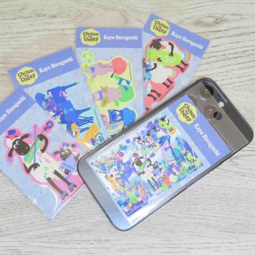 ひつじのショーンxホラグチカヨ ダイカットシール ダイカットステッカー ビッツァー キャラクター グッズ メール便可