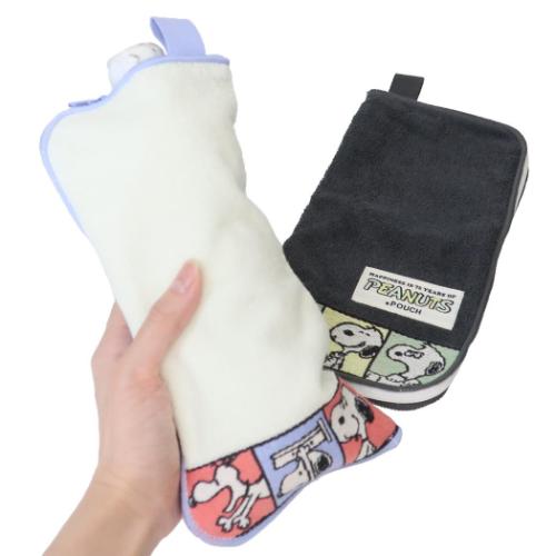 スヌーピー タオルポーチ どっとポーチ 75th ピーナッツ キャラクター グッズ メール便可