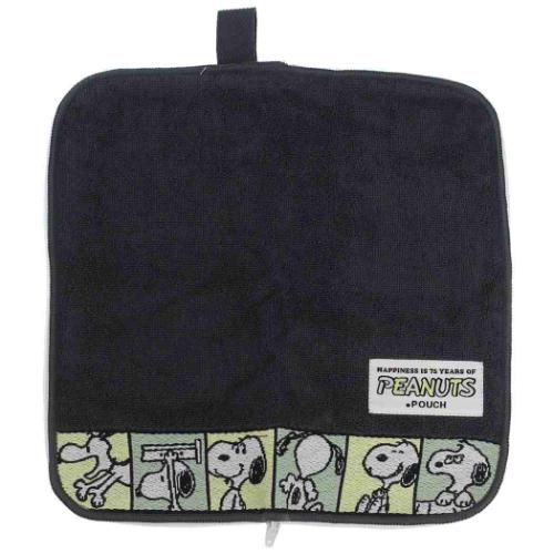 スヌーピー タオルポーチ どっとポーチ 75th ピーナッツ キャラクター グッズ メール便可