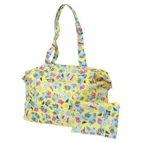 クレヨンしんちゃん ボストンバッグ 折りたたみボストンバッグ おもさゃぼこ アニメキャラクター グッズ