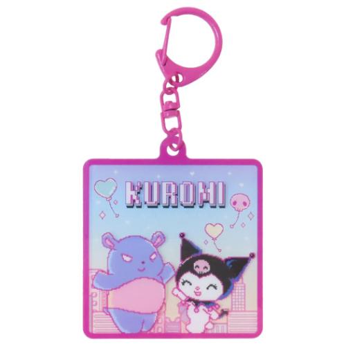 クロミ キーリング レイヤーアクリルキーホルダー クロミ＆バク サンリオ キャラクター グッズ メール便可
