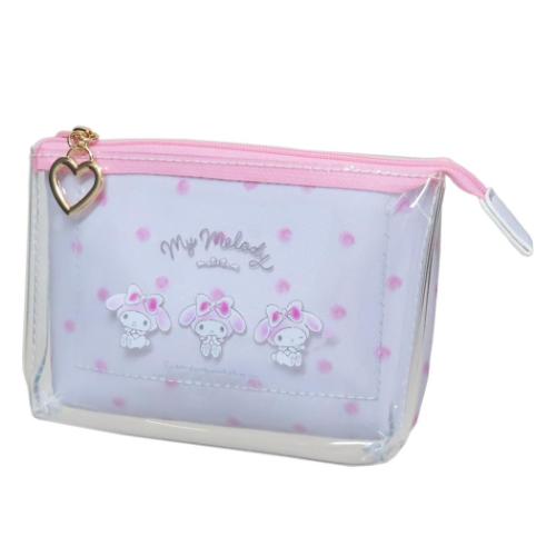 マイメロ コスメポーチ クリアミニWポーチ サンリオ キャラクター グッズ