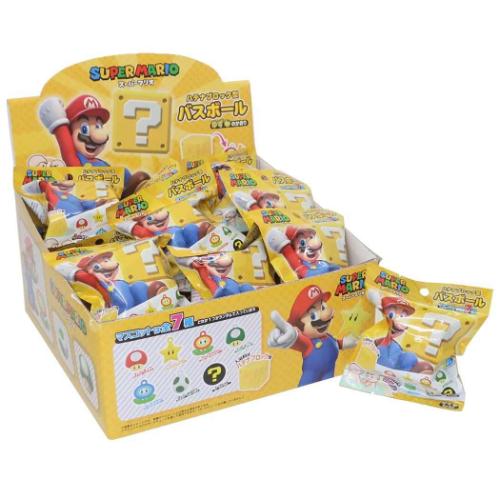 スーパーマリオ 入浴剤 ハテナブロック型バスボール 24個入セット キャラクター グッズ