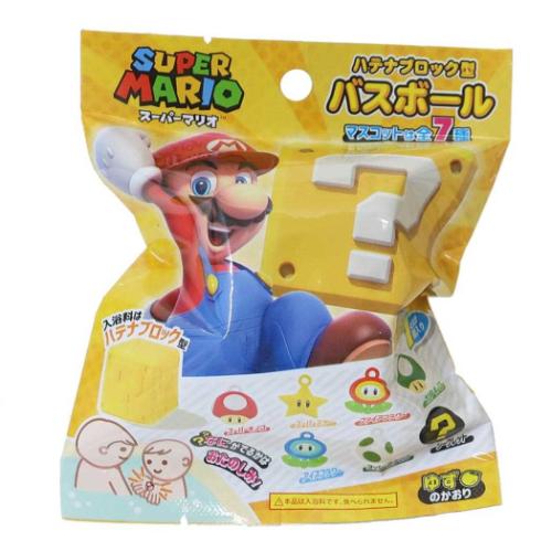 スーパーマリオ 入浴剤 ハテナブロック型バスボール 24個入セット キャラクター グッズ