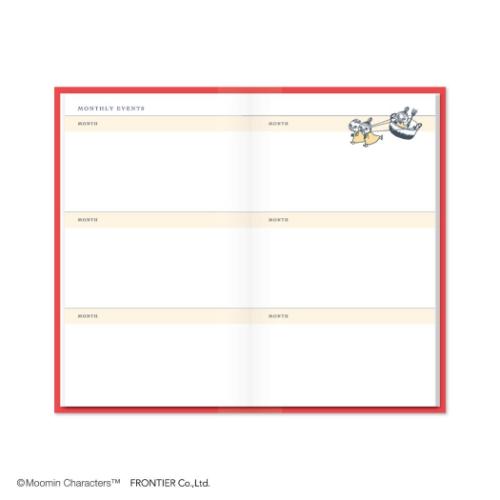 ムーミン マンスリー手帳 365POCKET DIARY Little My 北欧 キャラクター グッズ
