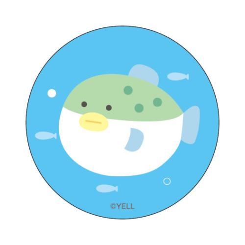 つぶらな瞳の仲間達 カンバッジ まじかる百貨店缶バッジ フグ かわいい グッズ メール便可