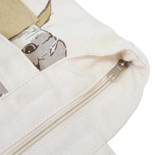 トートバッグ 前ポケットトートバッグ まめはち ねこ 手提げかばん グッズ