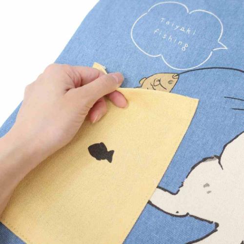 トートバッグ 前ポケットトートバッグ よもぎ ねこ 手提げかばん グッズ