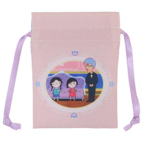 ちびまる子ちゃん ミニ巾着袋 豆巾着 花輪家 アニメキャラクター グッズ メール便可