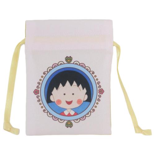 ちびまる子ちゃん ミニ巾着袋 豆巾着 ワンポイント アニメキャラクター グッズ メール便可