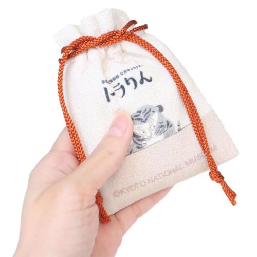 鳥獣戯画Xトラりん ミニ巾着袋 豆巾着 PK キャラクター グッズ メール便可