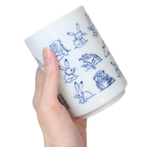 鳥獣戯画Xトラりん 湯呑 湯呑み 整列 キャラクター グッズ