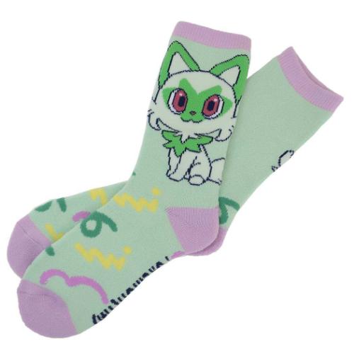 ポケットモンスター 女性用防寒室内靴下 ぽっかぽかルームソックス ニャオハ ポップ ポケモン キャラクター グッズ