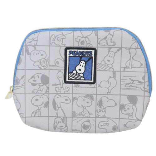 スヌーピー ミニポーチ ティッシュポーチ ブロックパターン ピーナッツ キャラクター グッズ