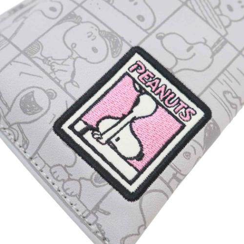 スヌーピー 眼鏡ケース フラットメガネポーチ ブロックパターン ピーナッツ キャラクター グッズ