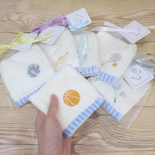 部活シリーズ ハンドタオル プチタオル IN 巾着 バドミントン 学生 運動部 グッズ メール便可