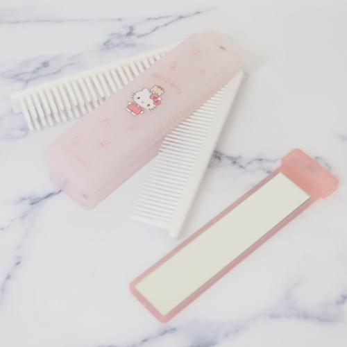 ハローキティ ヘアブラシ 折りたたみブラシ&コーム サンリオ キャラクター グッズ メール便可