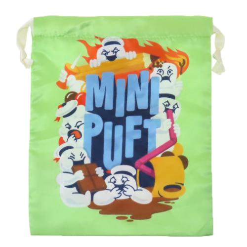 ゴーストバスターズ 巾着袋 リボン巾着 きんちゃくポーチ ライトグリーン キャラクター グッズ メール便可