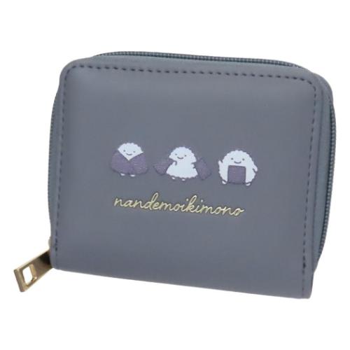 なんでもいきもの 二つ折り財布 折りたたみ財布 のりおにぎり キャラクター グッズ