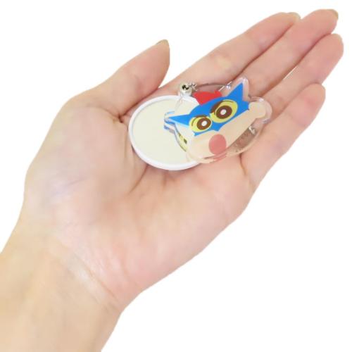 クレヨンしんちゃん 手鏡 スライドミラーS アクション仮面しんちゃん アニメキャラクター グッズ メール便可