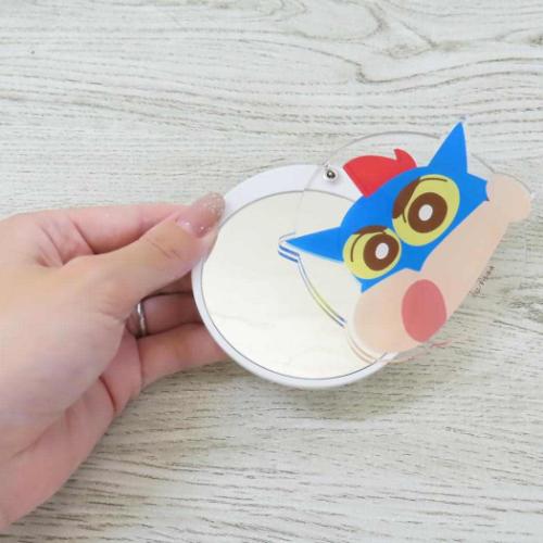 クレヨンしんちゃん 手鏡 スライドミラーL アクション仮面しんちゃん アニメキャラクター グッズ メール便可