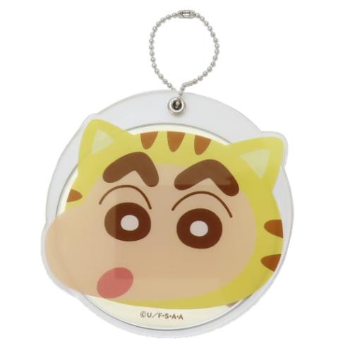 クレヨンしんちゃん 手鏡 スライドミラーL ネコしんちゃん アニメキャラクター グッズ メール便可