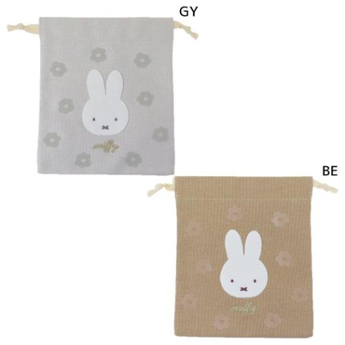 ミッフィー 巾着袋 きんちゃくポーチ チェリーフルールシリーズ ディックブルーナ 絵本キャラクター グッズ メール便可
