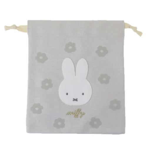 ミッフィー 巾着袋 きんちゃくポーチ チェリーフルールシリーズ ディックブルーナ 絵本キャラクター グッズ メール便可