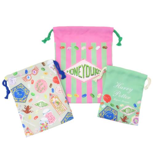 ハリーポッター 巾着袋 3P巾着 ハニーデュークス ワーナーブラザース 映画キャラクター グッズ メール便可