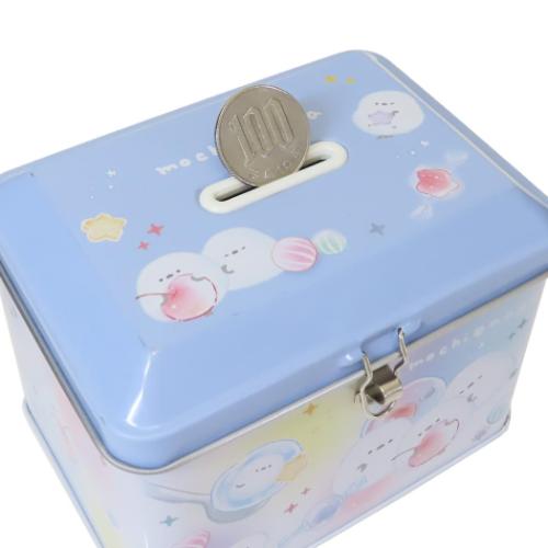 貯金箱 カギ付き缶バンク もちえなが かわいい グッズ
