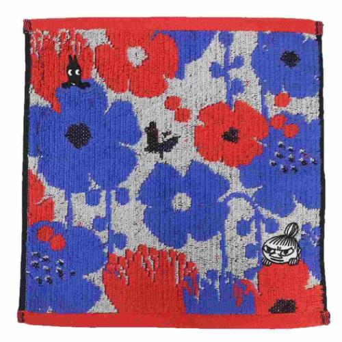 ムーミン ミニタオル ジャガードハンカチタオル オーガニックコットン クッキア 北欧 キャラクター グッズ メール便可