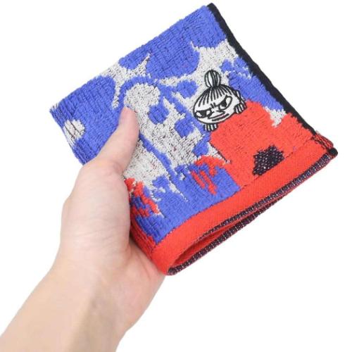 ムーミン ミニタオル ジャガードハンカチタオル オーガニックコットン クッキア 北欧 キャラクター グッズ メール便可