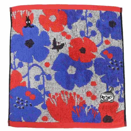 ムーミン ハンドタオル ジャガードウォッシュタオル オーガニックコットン クッキア 北欧 キャラクター グッズ メール便可