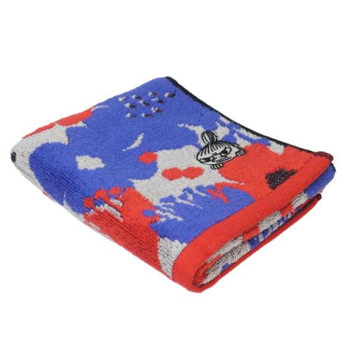 ムーミン フェイスタオル ジャガードロングタオル オーガニックコットン クッキア 北欧 キャラクター グッズ メール便可