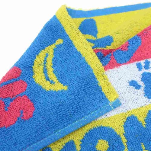 おさるのジョージ ミニタオル ジャガードハンカチタオル オーガニックコットン カラフルリトルモンキー メール便可