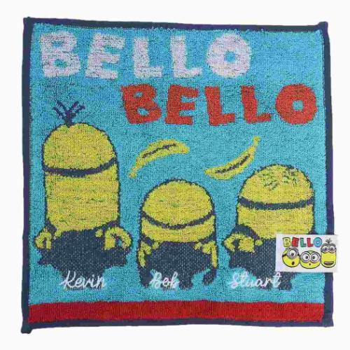 ミニオンズ ミニタオル ジャガードハンカチタオル ベローデイジー ユニバーサル映画 キャラクター グッズ メール便可