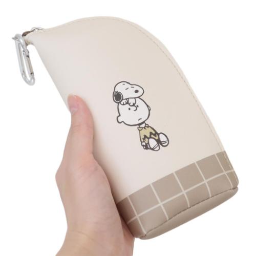 スヌーピー 眼鏡ケース カラビナ付メガネケース ABOUT PEAN ピーナッツ キャラクター グッズ